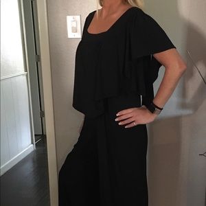 Cute Solid Black Jumpsuit